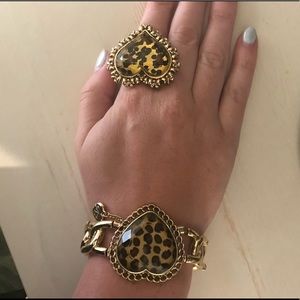 Betsey Johnson Jewelry - Betsey Johnson leopard heart ring Betsey Johnson Jewelry - Betsey Johnson leopard heart ring